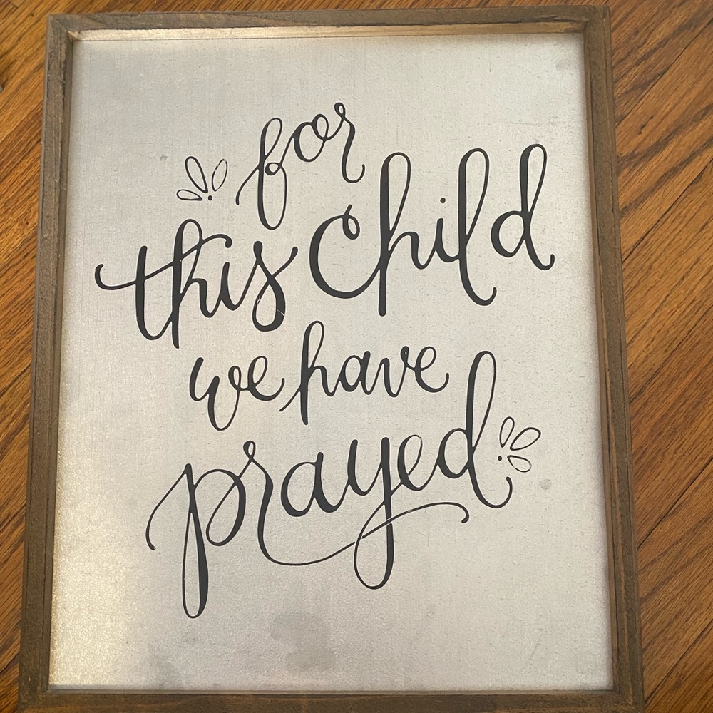 Wooden/tin sign
